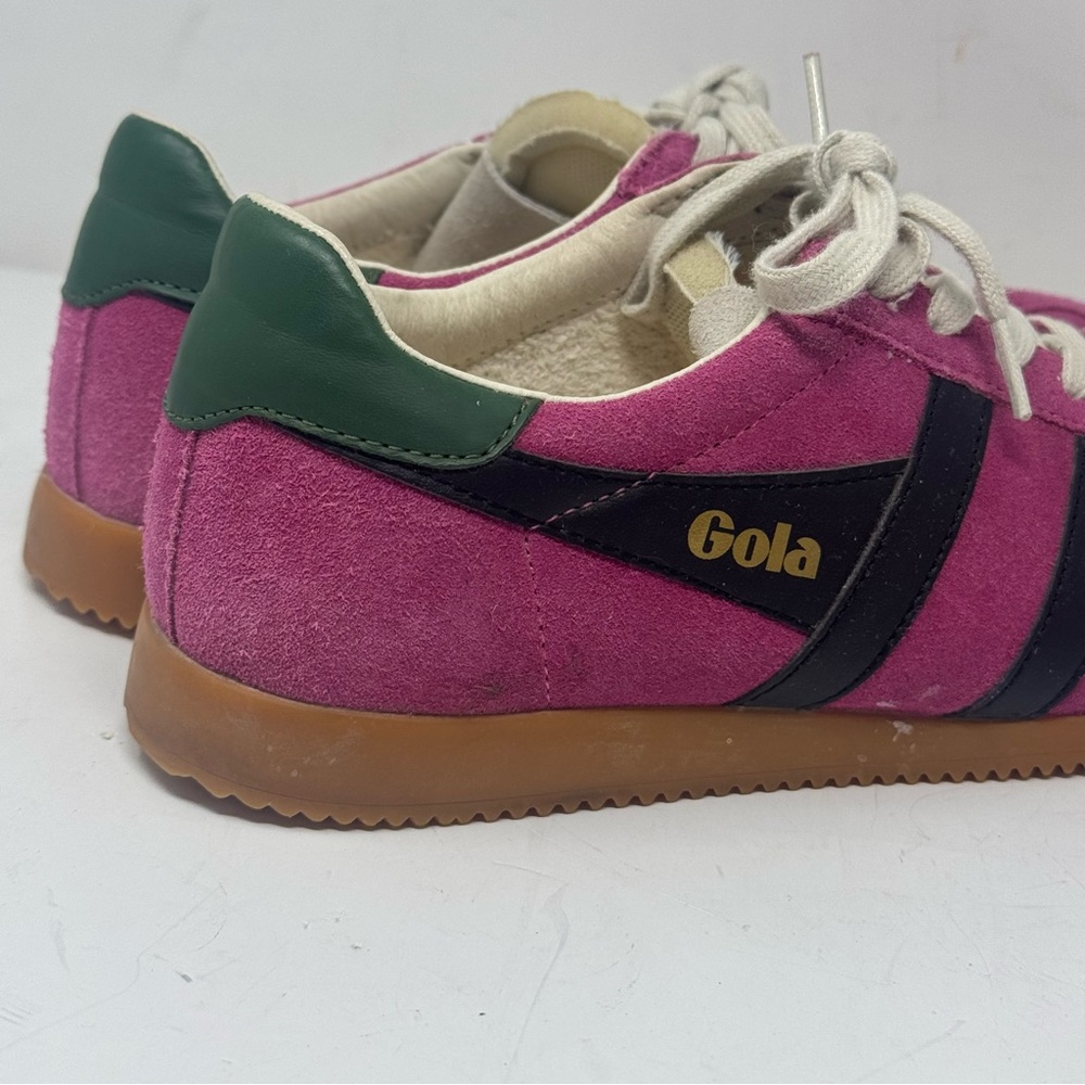 Anthropologie x Gola Pink Suede Sneakers Women’s Sz 9 - Picture 3 of 6